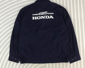 Vintage Work Jacket Custom Honda Mugen Racing Japan Brand Work