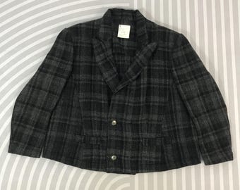 Vintage Y's by Yohji Yamamoto 90s wool tartan design oversize Jacket