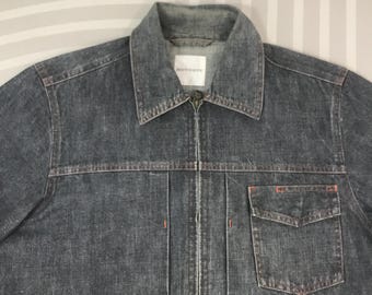 Vintage Boycott Japan Denim Worker Design Shirt Zip Jacket - Etsy