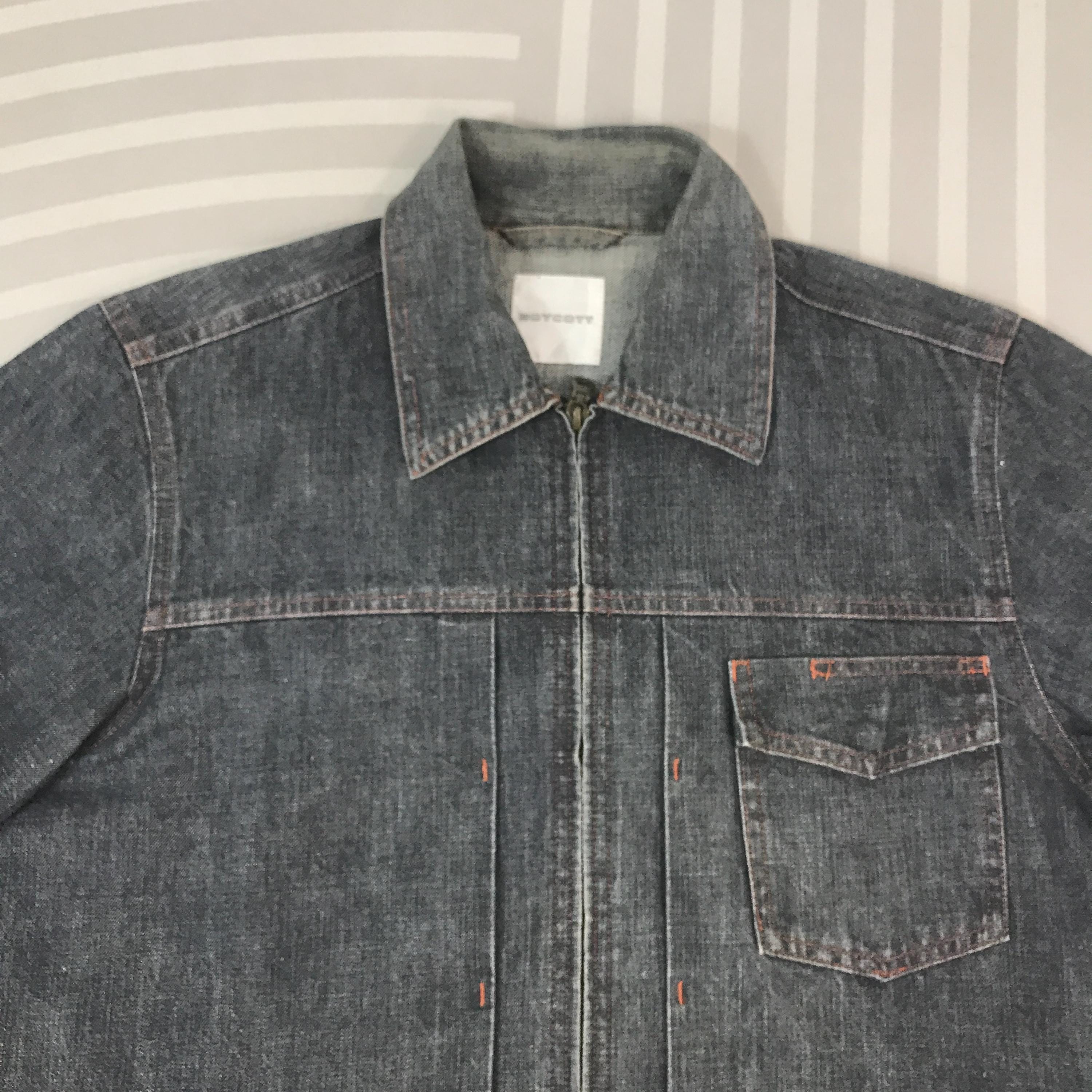 Vintage Boycott Japan Denim Worker Design Shirt Zip Jacket - Etsy