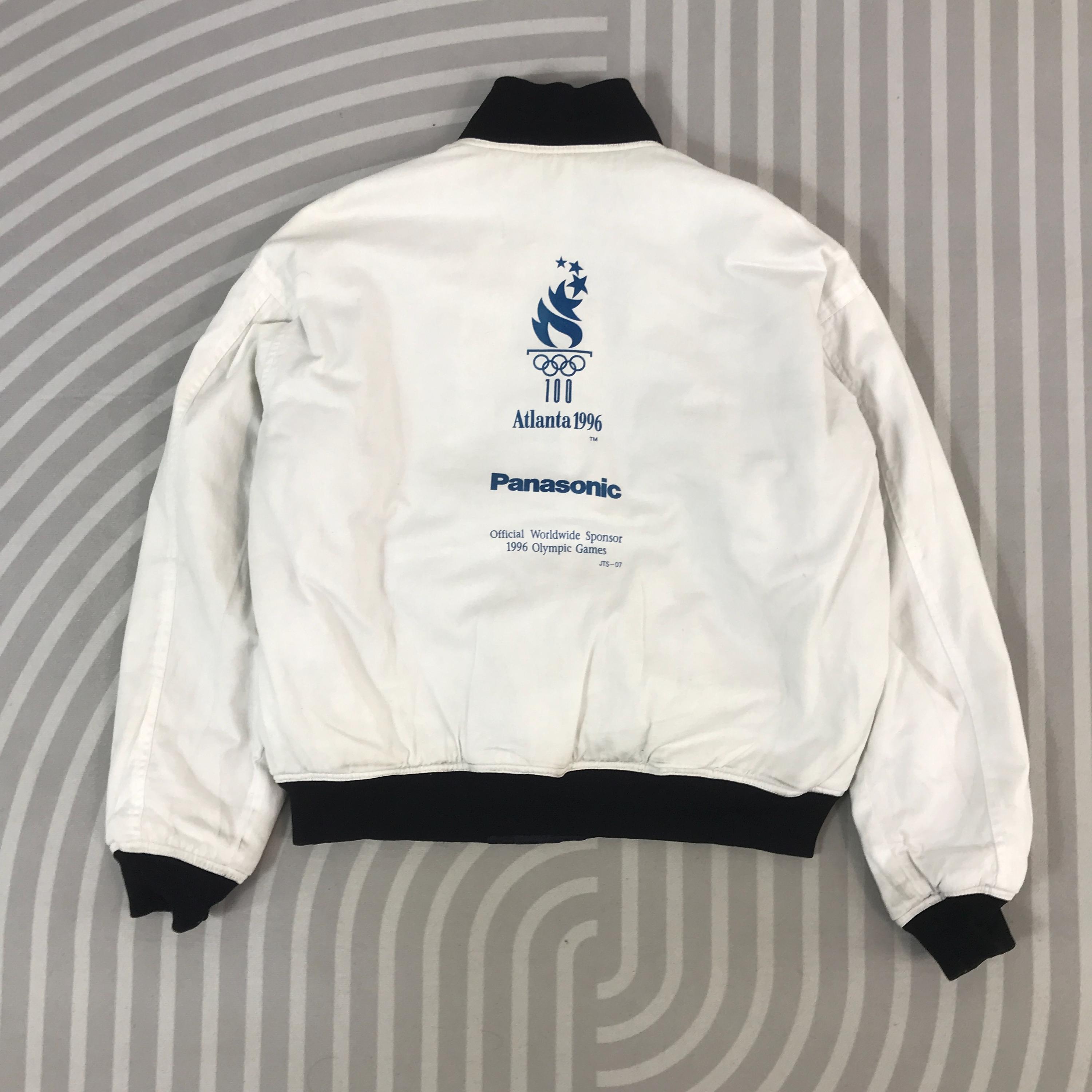 Vintage Panasonic X Olympic Atlanta 1996 Jacket Snap Button Design