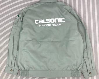 Vtg Calsonic Racing Team Uniform Japan Nissan Jacket - Etsy