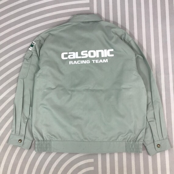 Vintage Calsonic Racing Team Nissan Racing F1 Japan Custom Jacket