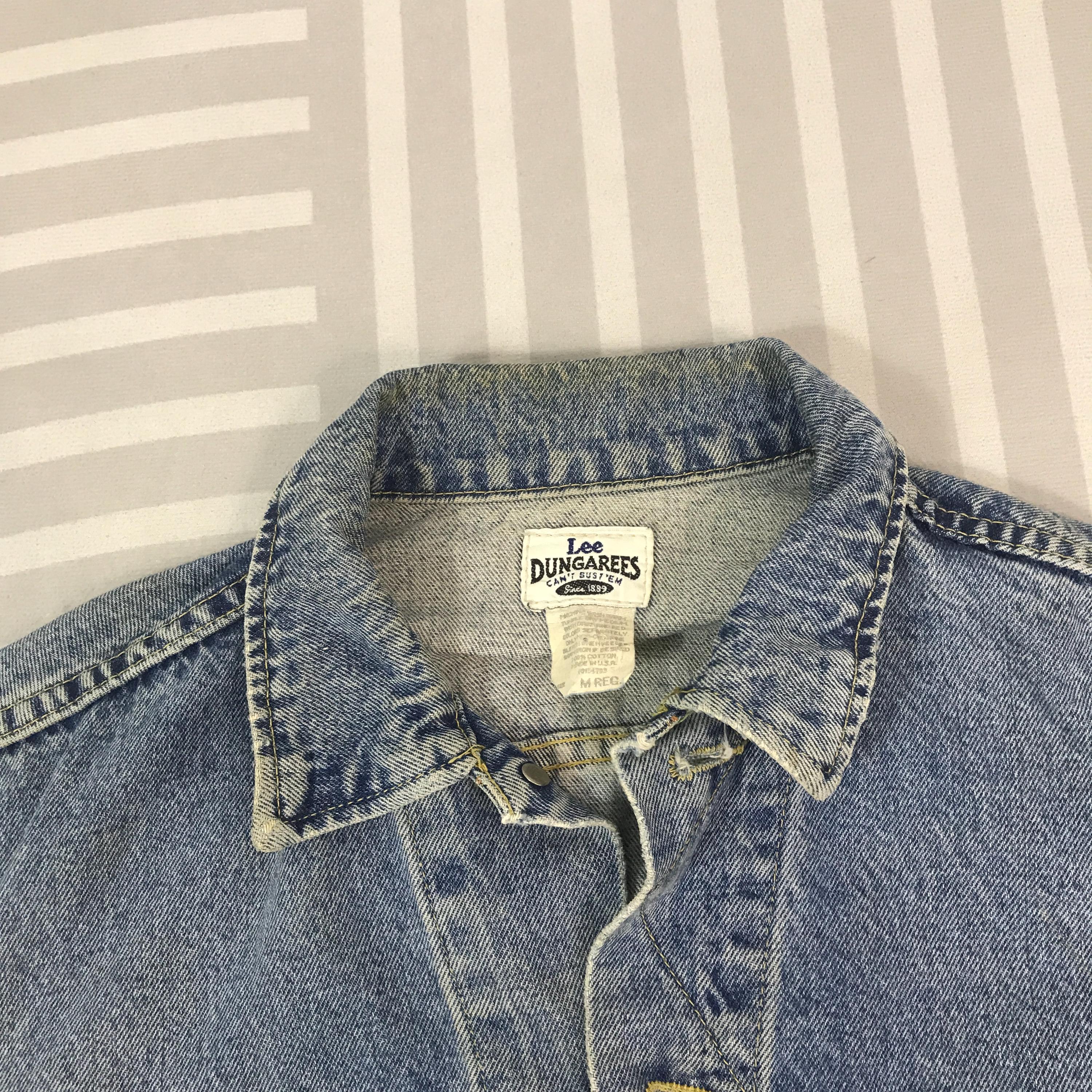 Vintage Lee Dungarees Can't Bust EM Tracker Denim Jacket Made in
