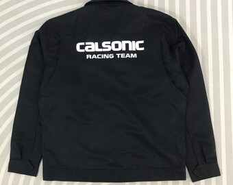 CALSONIC RACING TEAM ナイロンブルゾン 日本製 美品 Vtg Calsonic Racing Team Uniform Japan Nissan Jacket - Etsy