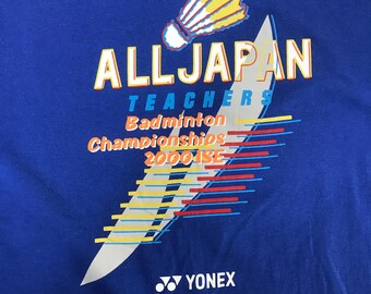 Vintage Yonex All Japan Teachers Badminton T-shirt - Etsy