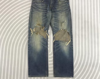 Vintage Edwin Distressed denim jeansbroek