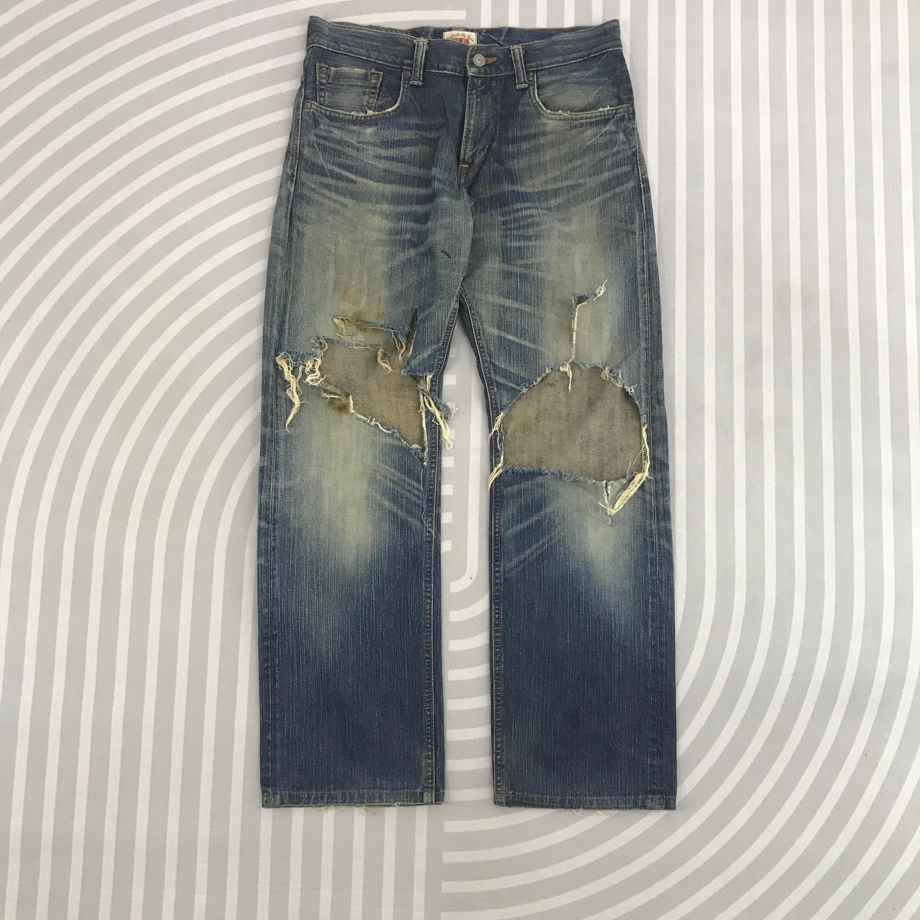 Vintage Edwin Distressed Denim Jeans Pants - Etsy Canada