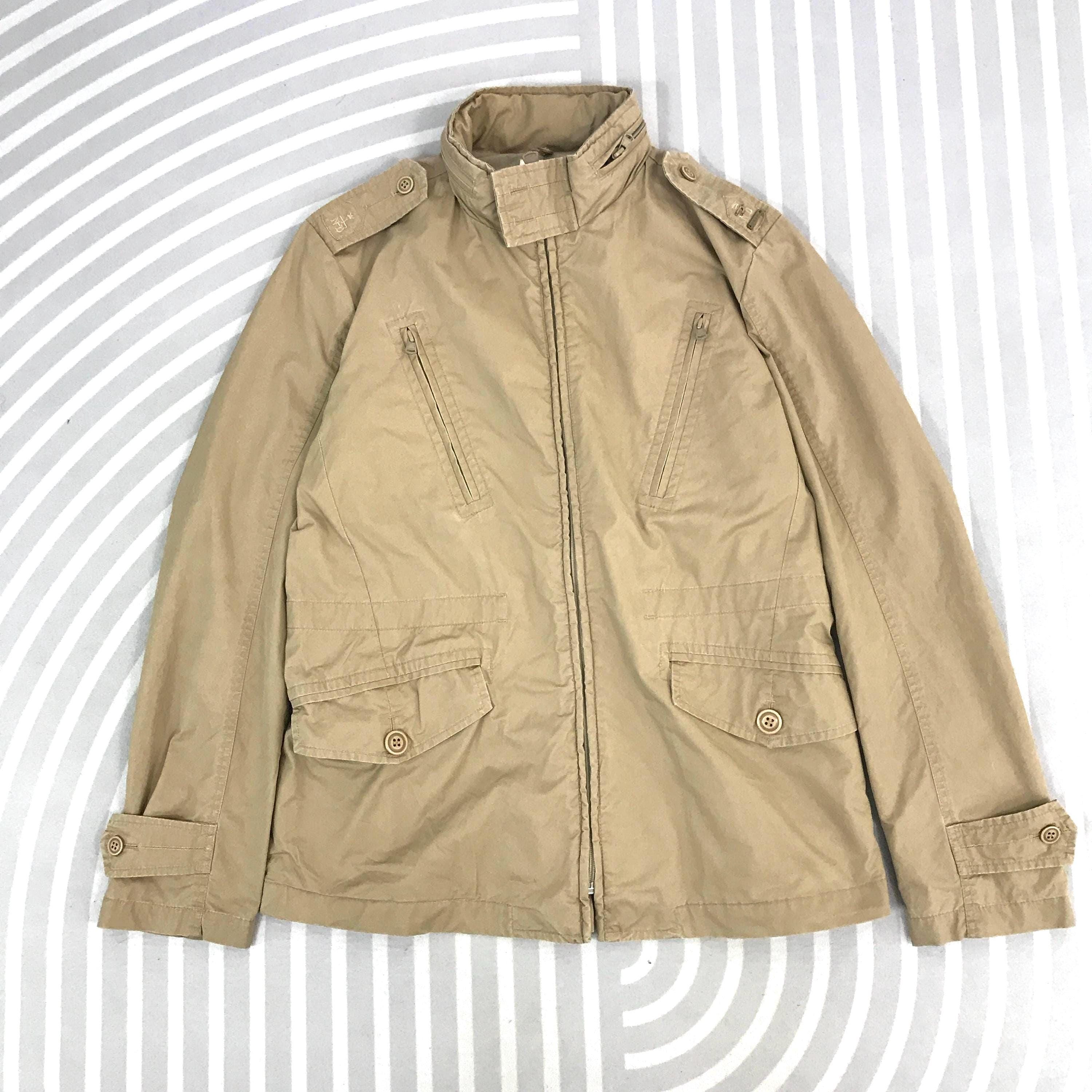 Vintage Diesel Khaki Zipper Military Style Jacket - Etsy