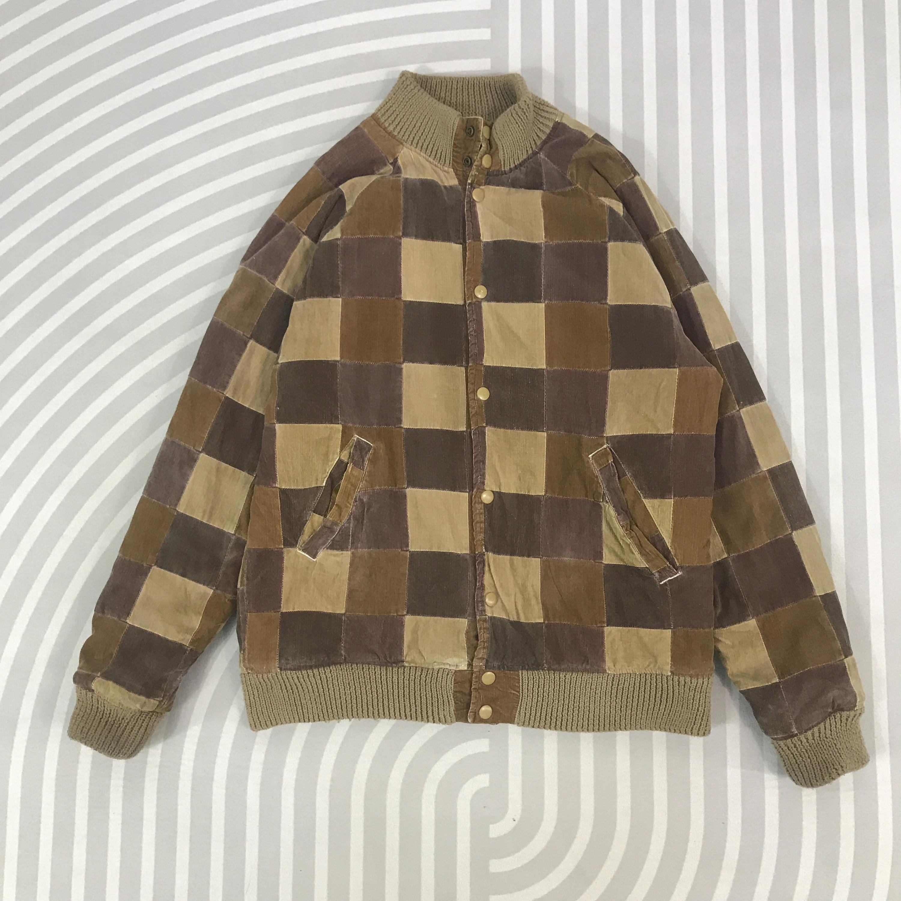 Vintage Lucky Store Patchwork Snap Button Japan Jacket - Etsy Israel