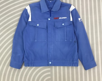 Vintage Work Jacket Custom Honda Mugen Racing Japan Brand Work