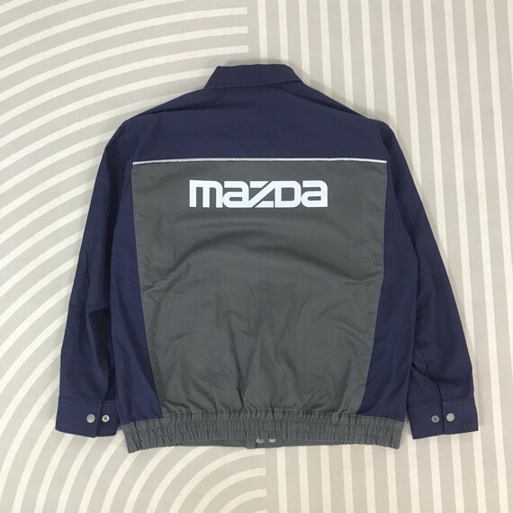 MAZDASPEED ナイロンジャケット ネイビー/グレー Vintage Mazda Racing Japan Uniform Motorsport Custom Jacket - Etsy