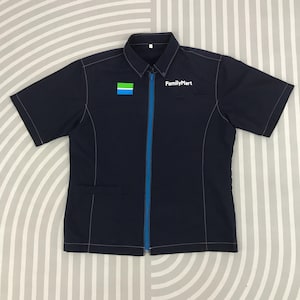 Vintage Family Mart zipper up japan uniform work Jacket