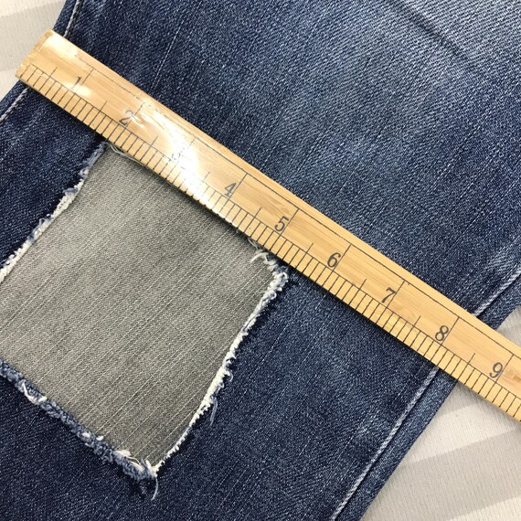 Vintage Edwin 503 Regular Patchwork Jeans Feded d… - image 6