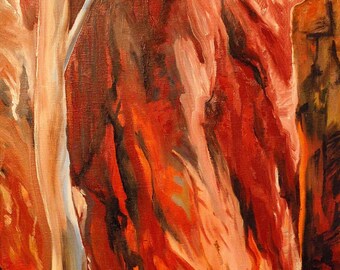 AUSTRALIAN CANYON - original oil painting 18x24