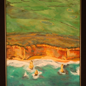 The Shipwreck Coast original oil painting 18x24, framed image 2