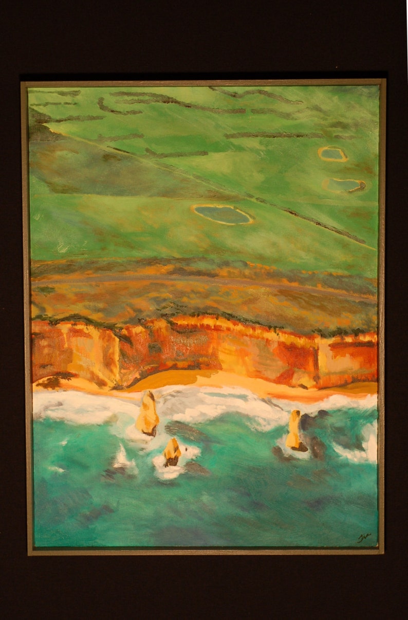 The Shipwreck Coast original oil painting 18x24, framed image 2