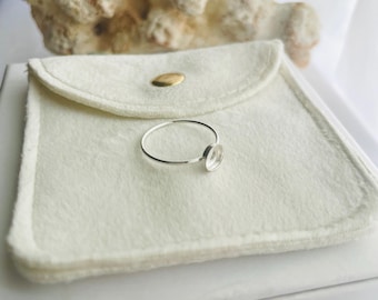 Pet memorial ring, pet cremation ring, pet ash ring, silver keepsake ring, silver cremation ring