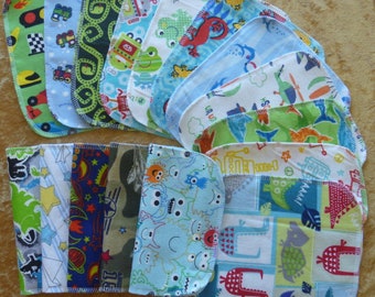 10 Kids Mixed Print, Cloth Napkins, Kids Lunch Napkins