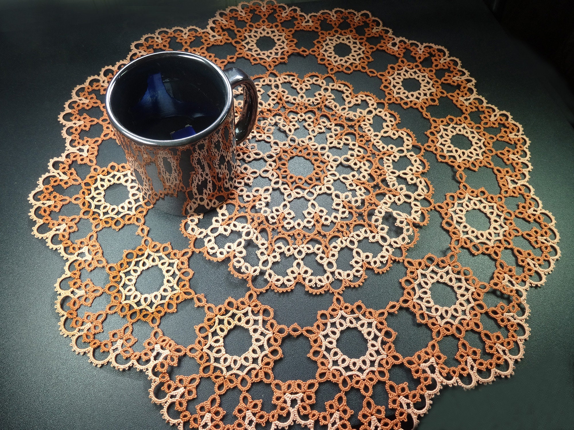 Tatting Doily PDF Tutorial Tatted Doily Pattern Visual Pattern Etsy