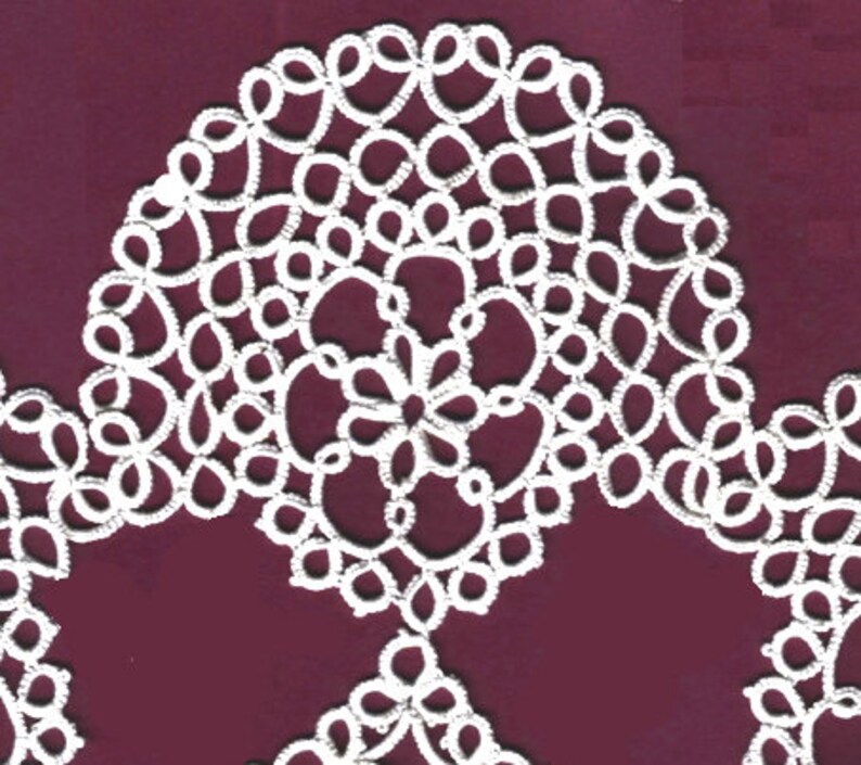 Diy Tatting Pattern Pdf White Cotton Tatted Doily Rug Circle Lacy Pattern Openwork Tablecloth Round Doily Coaster Shuttle Lace Centerpiece Sewing Fiber Kits How To Lifepharmafze Com