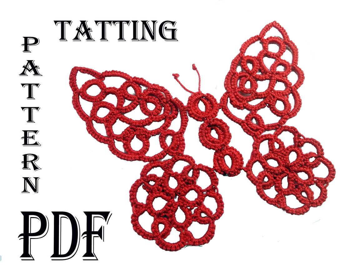 DIY Butterfly Shuttle Tatting Pattern How to Make Tatted Etsy