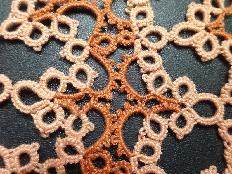 Tatting Doily PDF Tutorial Tatted Doily Pattern Visual Pattern Shuttle