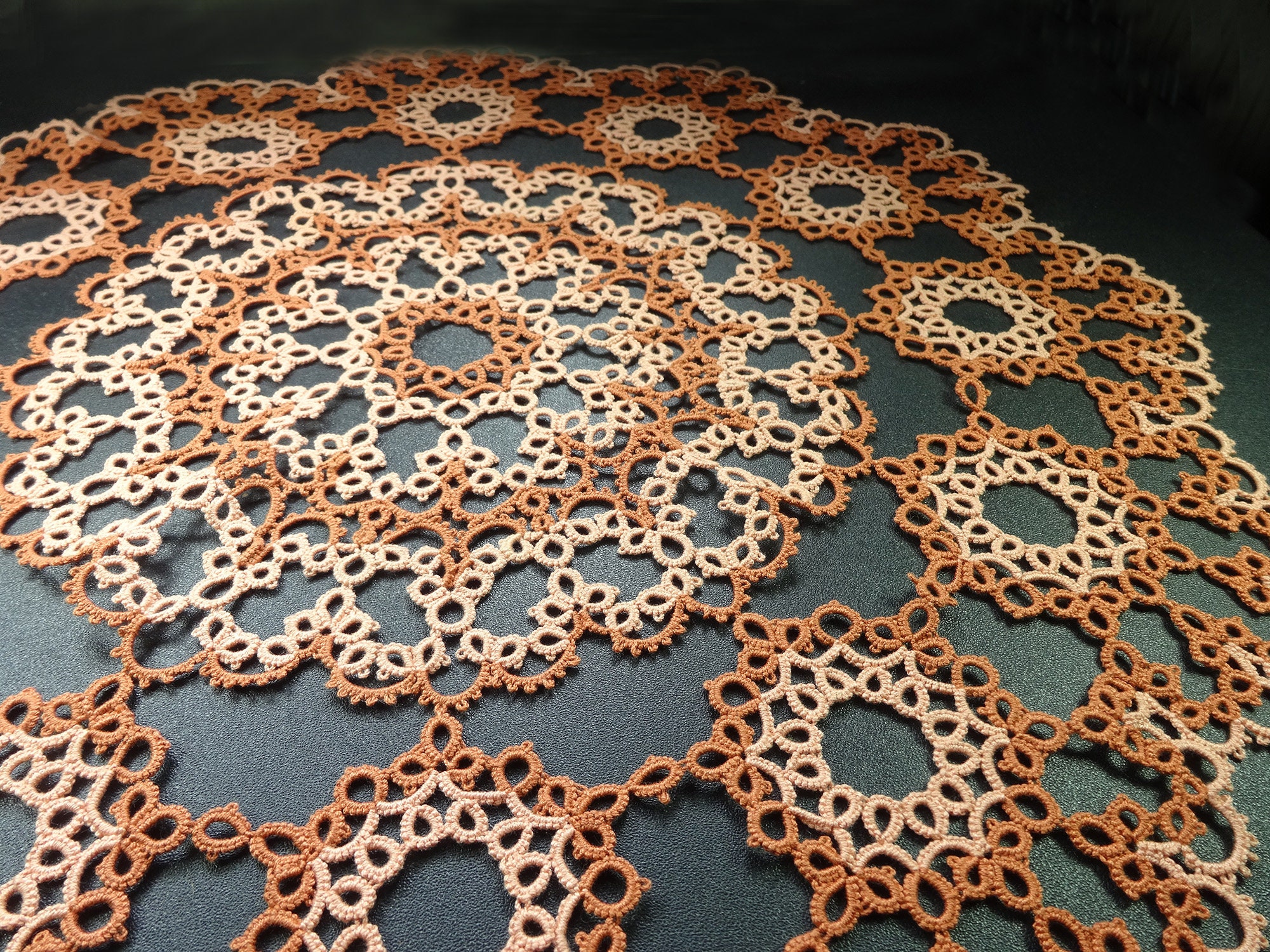 Tatting Doily PDF Tutorial Tatted Doily Pattern Visual Pattern Etsy