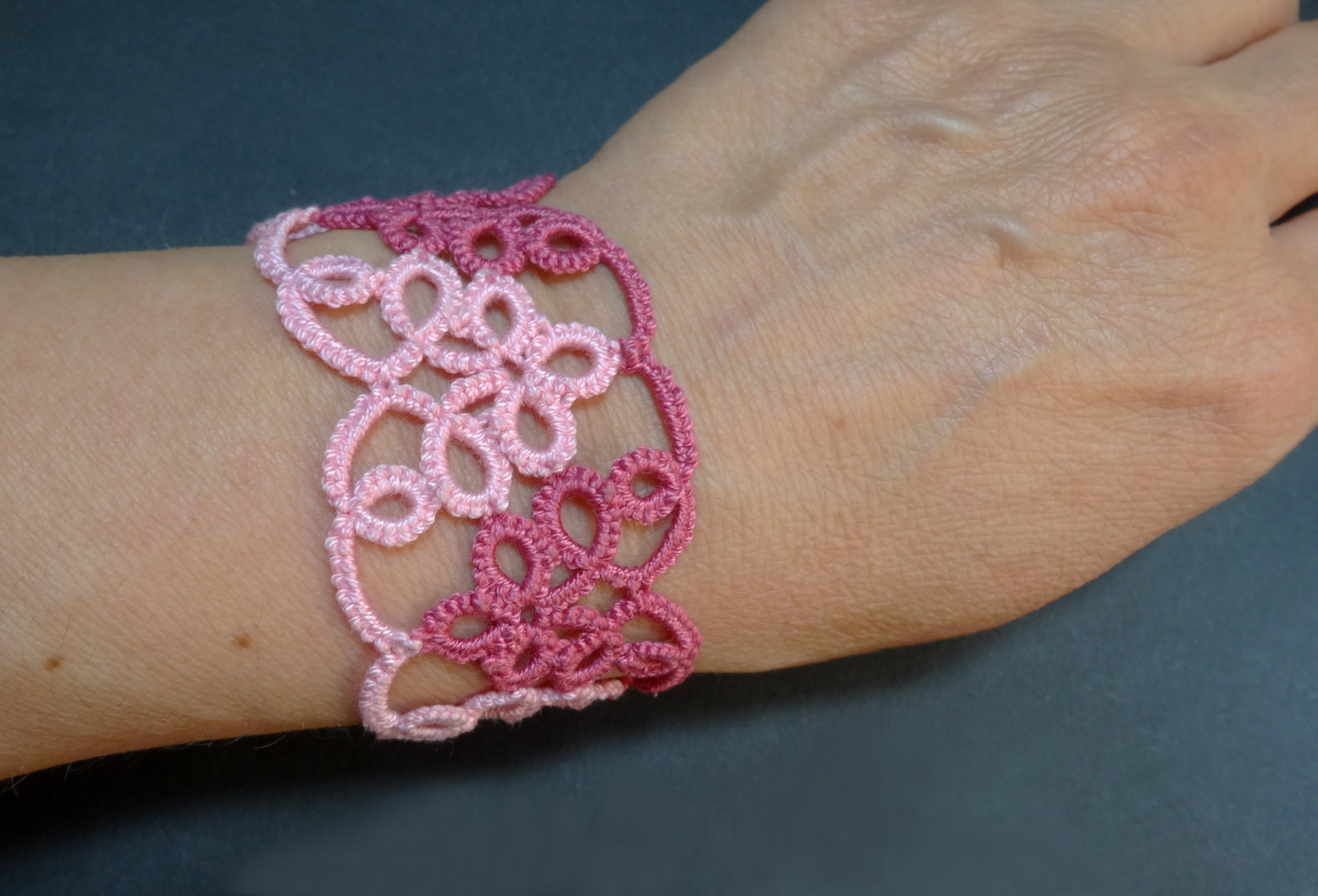Tatting pattern bracelet PDF pattern Instant Download Etsy 日本