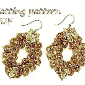 PDF Tatting pattern earrings tutorial PDF Shuttle lace jewelry tutorial  Instant digital download