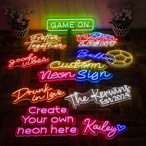 Custom Neon Sign | Personalized Neon Light | Night Sign Decor| Customized Neon Sign | Neon Business Logo | Wall Decor | Home Decor