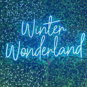 Custom Neon Sign | Winter Wonderland Neon Sign| Wedding Neon Sign | Neon Sign Bedroom | Neon Sign Wall Decor | | Neon Light Art Led Signs
