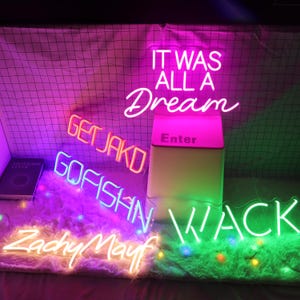 Custom Neon Sign, Neon Signs , Personalized Gifts , Handmade Wedding Signs, Neon Light , LED Name Neon Sign, Home & Wall Decor, Room Decor