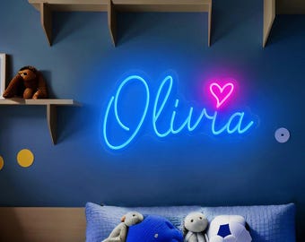 Custom Name Neon Sign for Kids, Neon Name Sign bedroom decor for girls, Birthday Gifts for kids, Teenage Girls Gifts, Christmas decor
