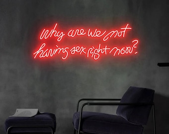 Why Are We Not Having Sex Right Now Neon Sign, Led Neon Sign, Custom Neon Sign Bedroom Wall Decor, Birthday Gift, Gift Ideas