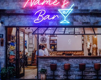 Neon Bar Sign | Cocktail Bar Neon Sign | Beer Neon Signs | Bar Signage | Led Sign Light For Home Pub Wall Decor | Custom Neon Sign