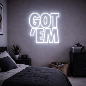 Got ‘Em Neon Sign, Sneaker Neon Light, Sneakerhead Room Decor, Hypebeast Wall Art, Shoe Display Light, Streetwear Room Gift