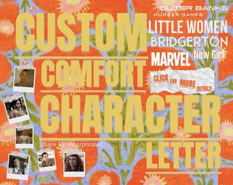 Comfort Character Letter Delivered by Email | Two Pages
