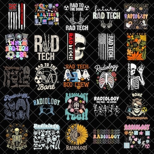 Rad Tech Png Bundle, Radiologic Technologist Png, Radiology Png, Rad Tech Design File For Sublimation, Radiologist png