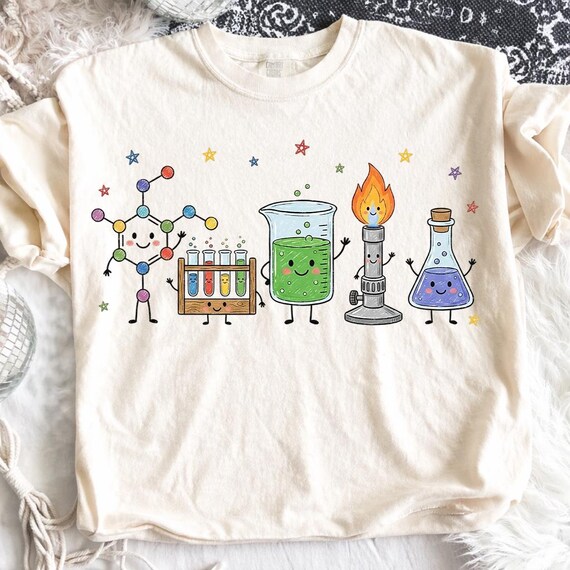 Science Teacher PNG, Doodle Characters, STEM Teacher Design, Biology Shirt, School Chemistry Graphic, Science Class Sublimation