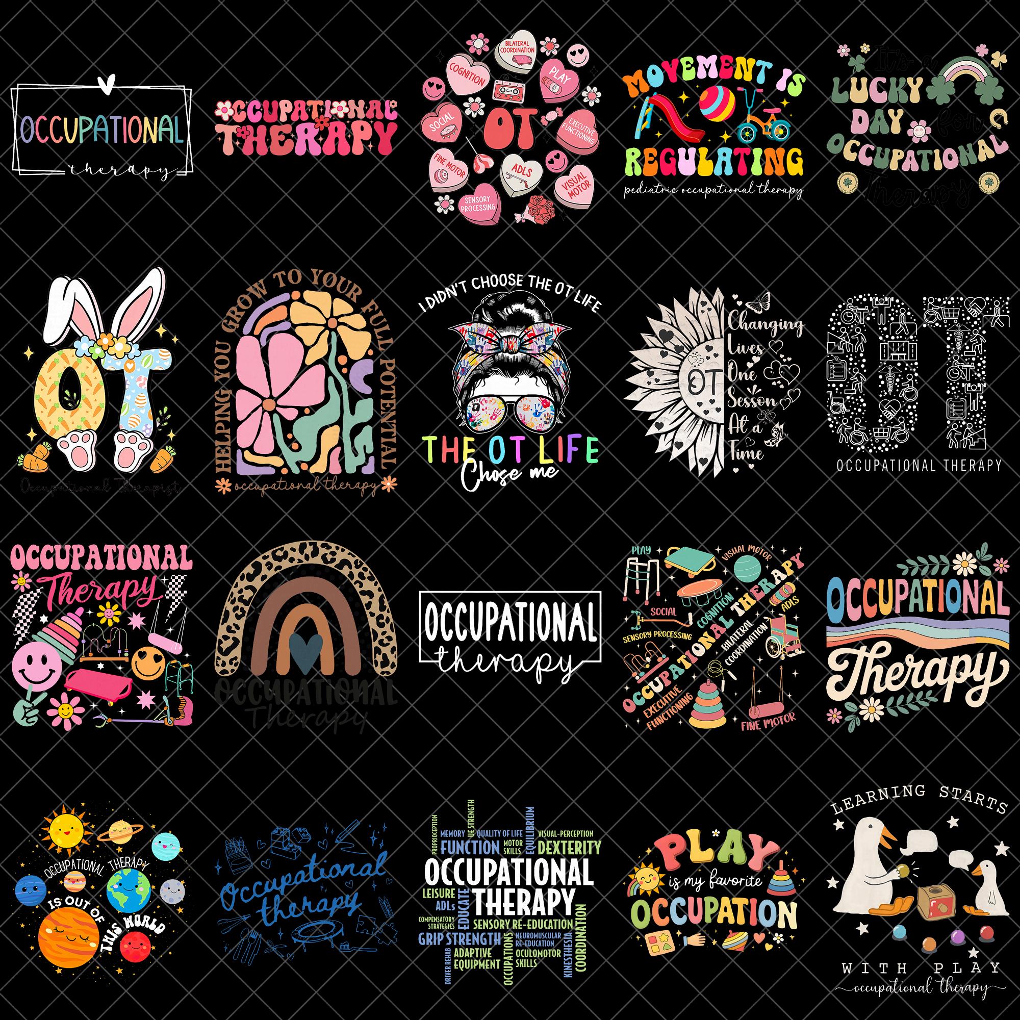 Occupational Therapy PNG Bundle, OT Life Therapist Designs, Pediatric ...