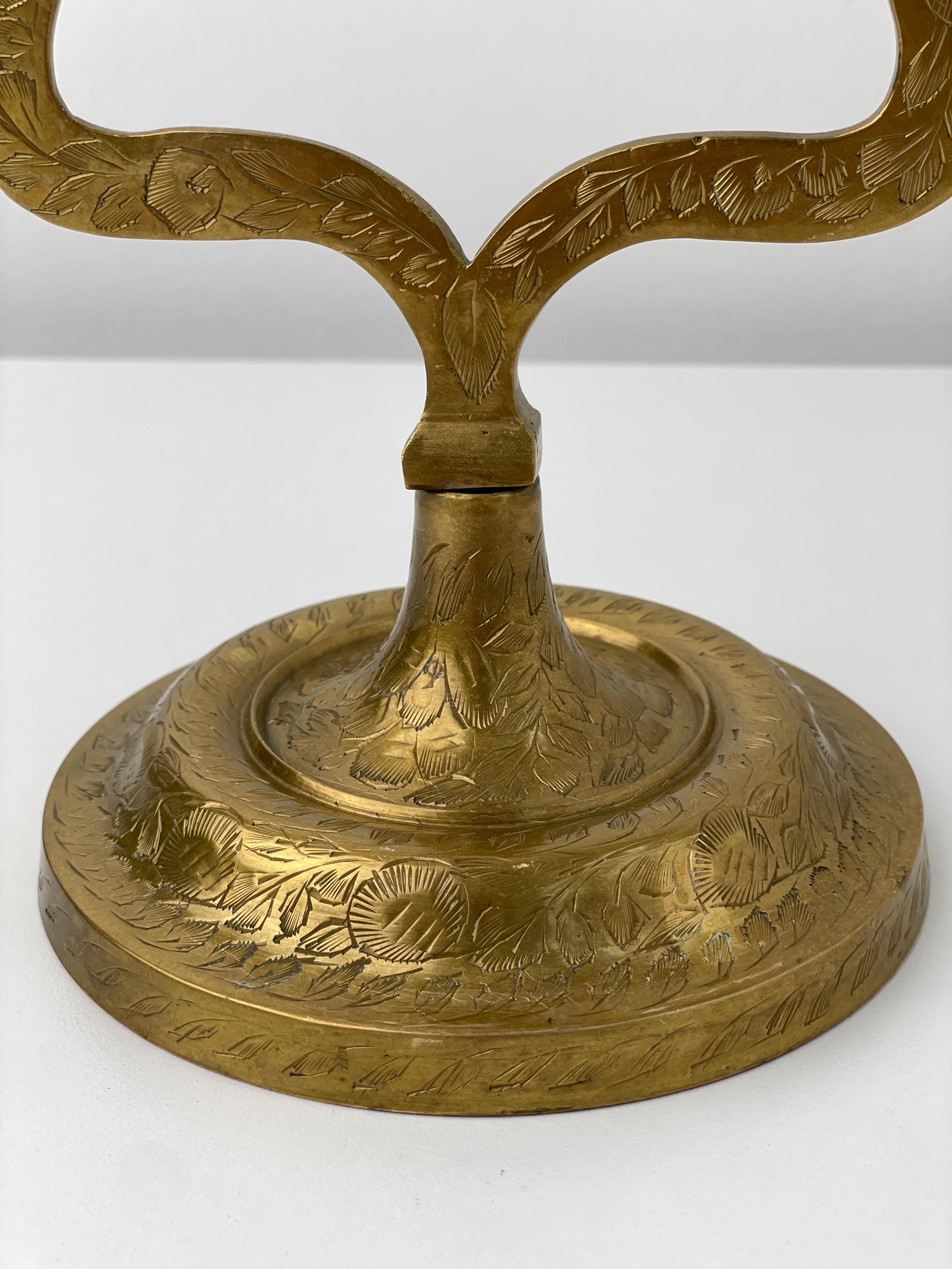 ヴィンテージ真鍮製燭台 5アームキャンドルホルダー - Etsy 日本