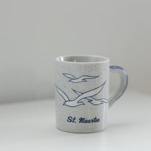 Vintage Embossed Otagiri Seagull Mug / Vintage Bird Mug St Maarten