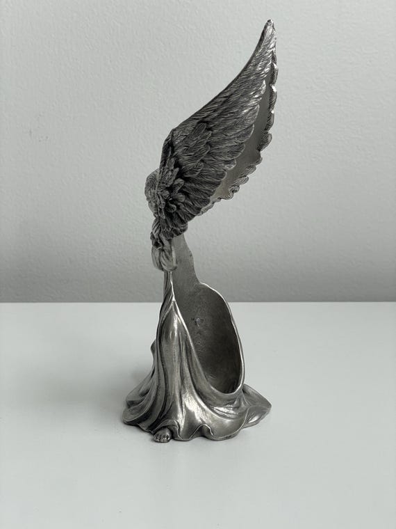 ヴィンテージ シーガル ピューター エンジェル デザイン キャンドル