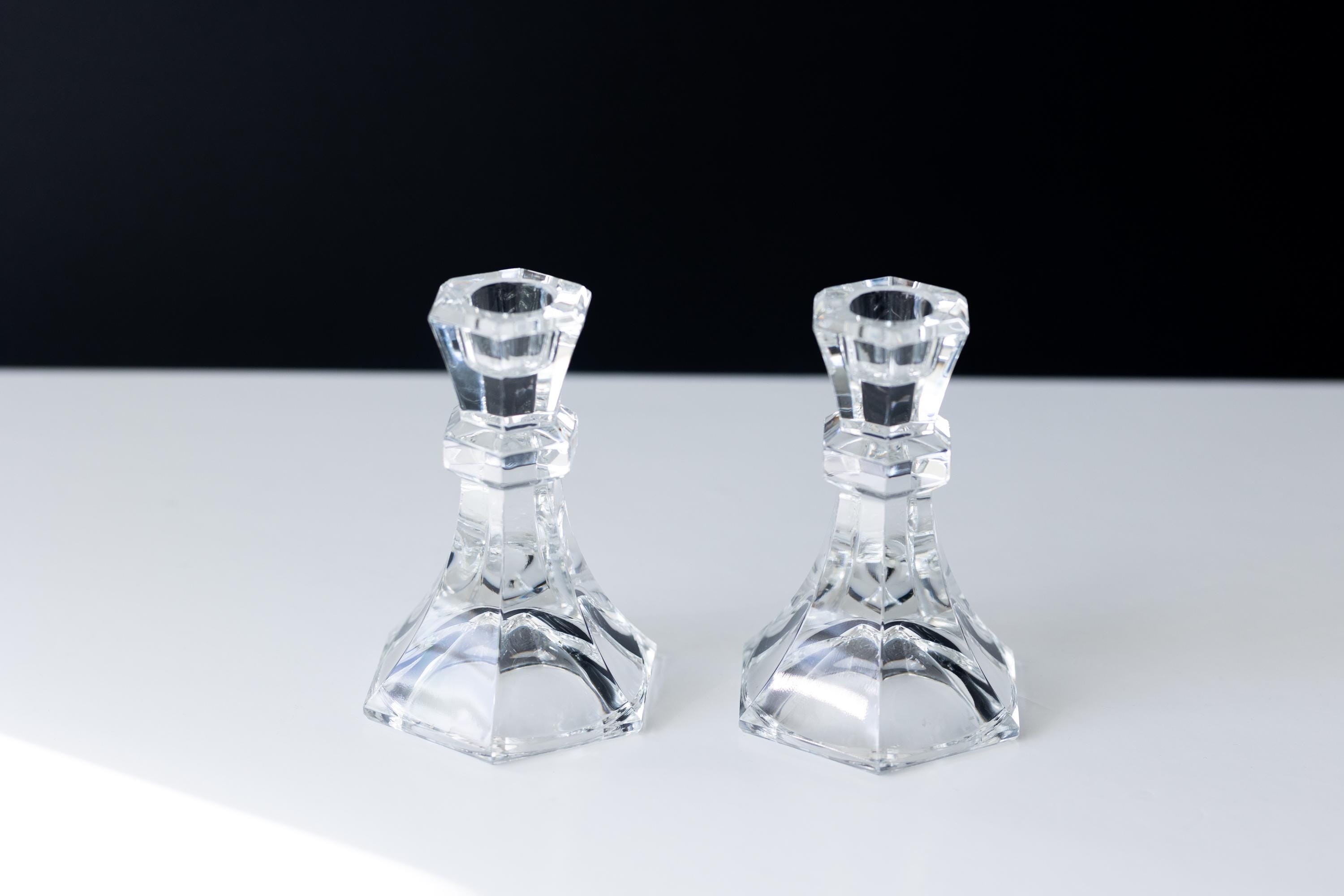 クリスタルヴィンテージキャンドルホルダー2個セット - Etsy 日本