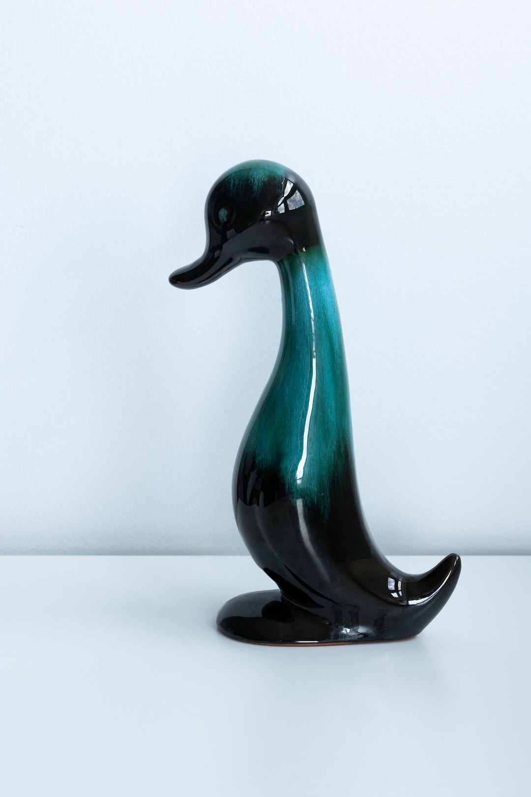 Vintage Blue Mountain Pottery Goose Figure, Drip Glaze BMP Duck - Etsy