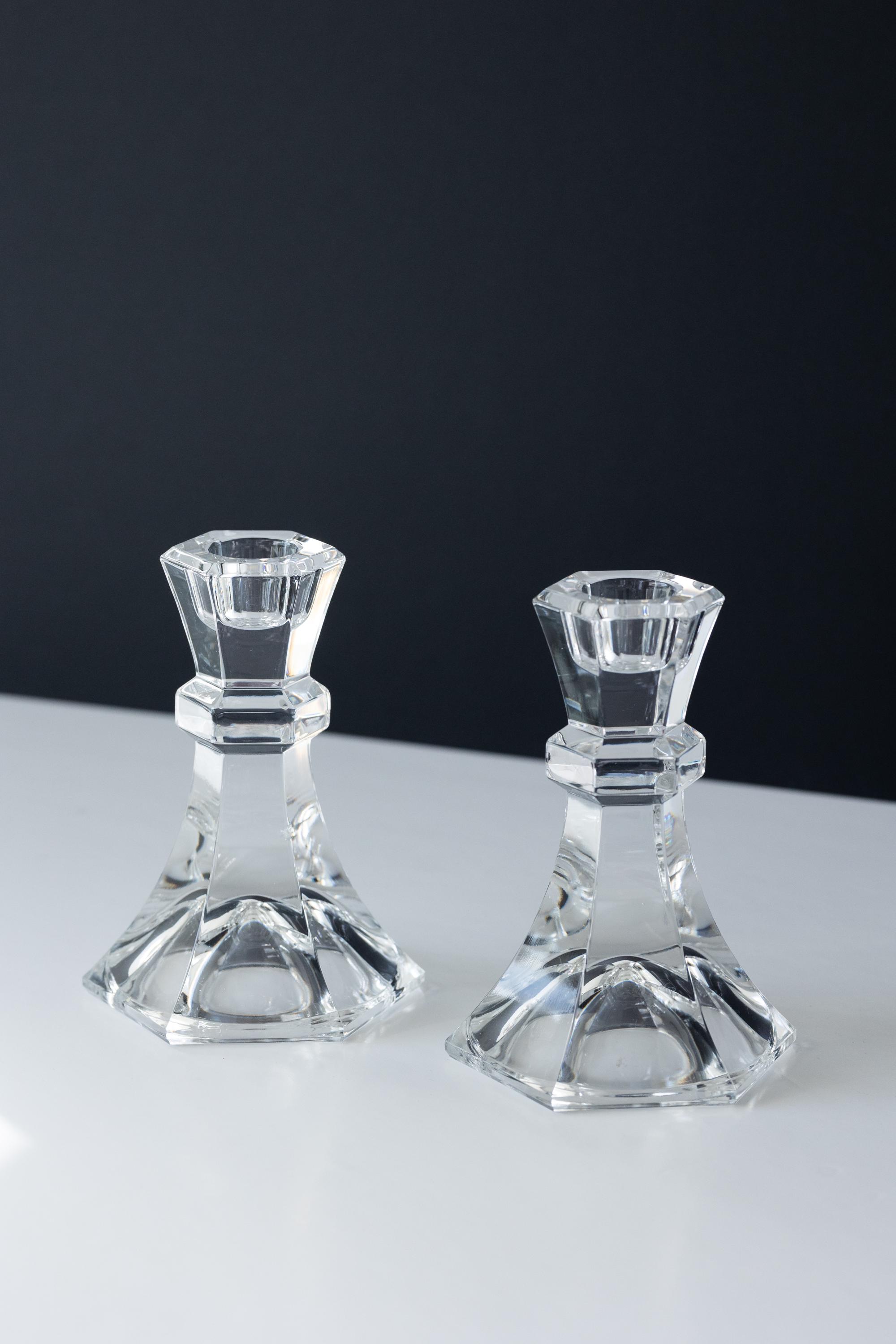 クリスタルヴィンテージキャンドルホルダー2個セット - Etsy 日本