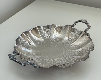 Silverplated bonbon plate