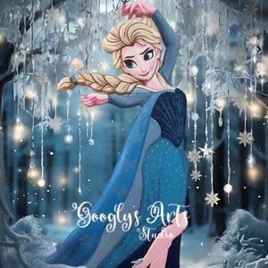 Life-Size Princess Styrofoam Cutout – Party Decor, Handmade Disney Display, Ice Queen Birthday Prop, Photo Booth Backdrop