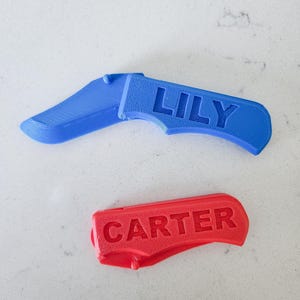 Personalized Kids Play Knife | 3D Printed Play Knife | Personalized Gift